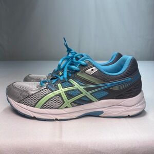 Asics GEL-CONTEND 3 Women's Running‎ Shoes Size 9 US Silver Blue Athletic